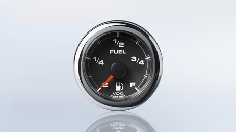 Satellite fuel level gauge